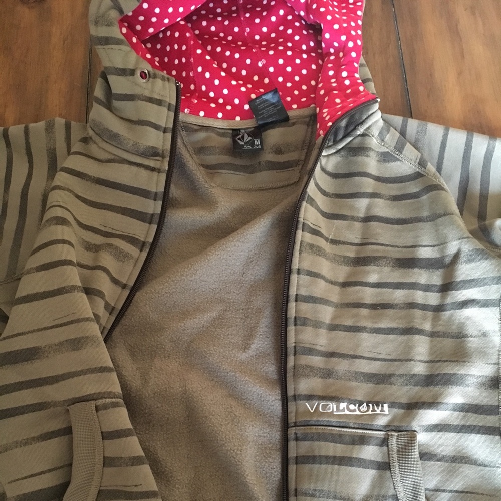 Volcom women’s hoodie size medium tan/brown - Picture 4 of 5